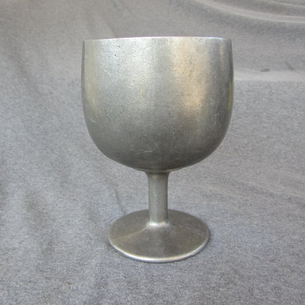 24 oz Lyman vintage pewter chalice goblet cup (w3278)